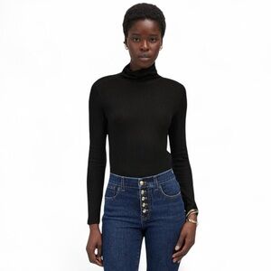 NEW MADEWELL Ribbed Turtleneck Long-sleeve tee S